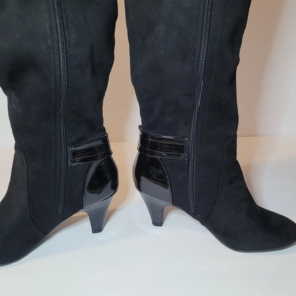 east 5th Savio Black Dress Tall Boots Womens Size 6